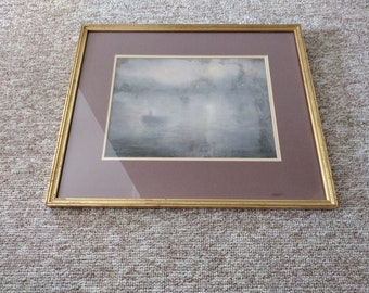 Pastel Art "Southbank" original art piece by Mary-Anne Clarke - Framed and signed by Artist
