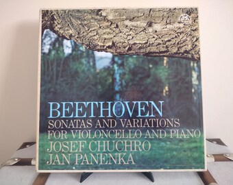 Ludwig Van Vanethenet und Jan Panenka -Beethoven Sonaten und Variationen für Violoncello und Klavier - 3 x Vinyl 12 "Box set - 1972 Klassische Musik