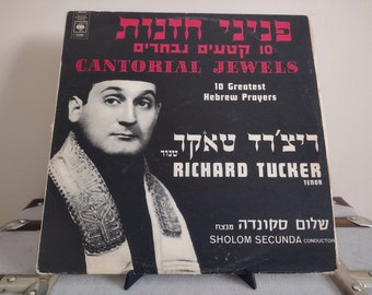 Richard Tucker und Sholom Secunda – Cantorial Jewels – 10 größte hebräische Gebete – 12" Mono-Vinyl - CBS Records - Selten - Jüdisch/Hebräisch
