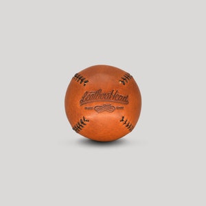 Lemon Ball baseball, Teak with Black Stitch image 1