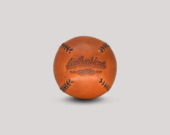 Lemon Ball baseball, Teak with Black Stitch