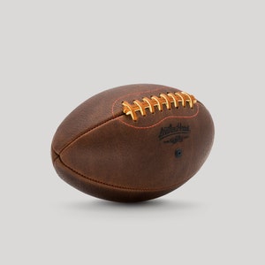 LEATHER HEAD Handsome Dan American Leather Football, Leather, Handmade F1-HD-Red image 2