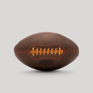 LEATHER HEAD Handsome Dan American Leather Football, Leather, Handmade F1-HD-Red image 3