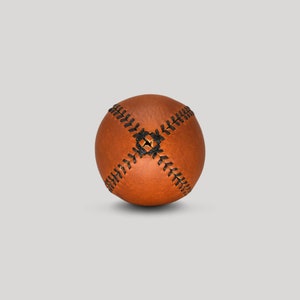 Lemon Ball Baseball, Teak mit schwarzem Stich Bild 2