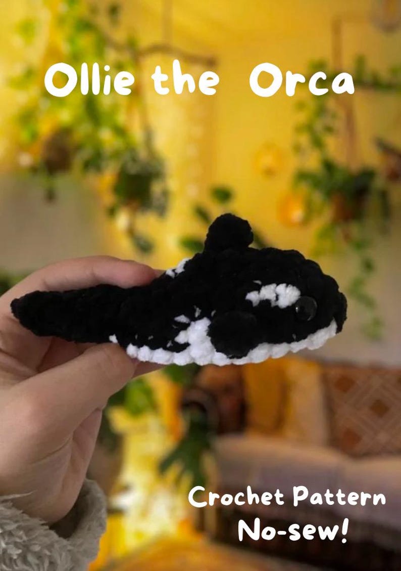 Ollie the Orca NO-SEW Crochet Pattern (digital Pattern) - Etsy