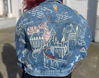 Disney Pocahontas - Hand Painted Custom Denim Jean Jacket - Etsy