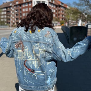 Hand-Painted Denim Jacket – Magical Theme (Any Ideas. Any Style. Any Theme)
