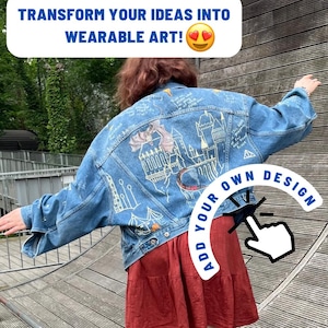 Hand-Painted Denim Jacket  (Any Ideas. Any Style. Any Theme)