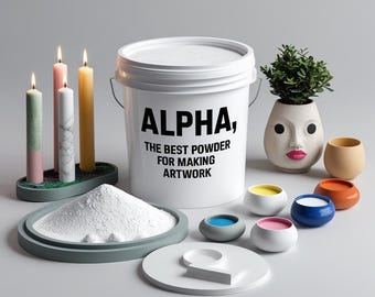 Super Plaster: Strong Alpha Powder for Art, Crafts & Molds