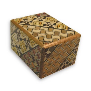 Japanese Puzzle Box 2 Sun 7 Step Koyosegi, Wood Puzzle Box, Wooden Brain Teaser, Trick Box, IQ Logic Teaser, Japan Box