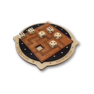 Alea Iacta Est es un rompecabezas de madera de Jean Claude Constantin, rompecabezas, juego de mesa de rompecabezas mental en 3D para prueba de CI, juguete de juego mental.