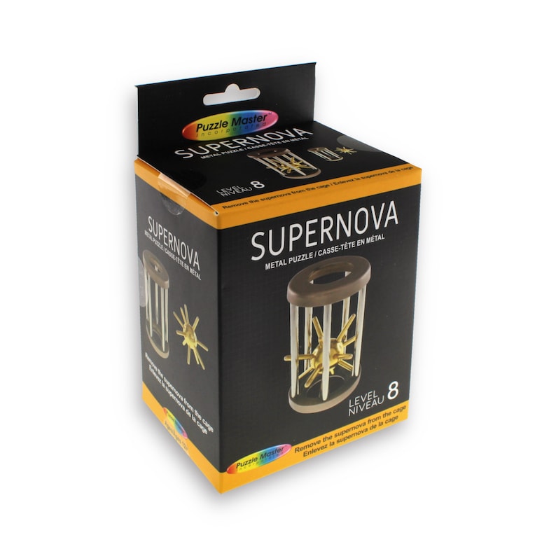 SuperNova IQ test puzzle, metal disentanglement toy