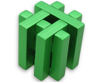 The #1 Puzzle - Metal Puzzle, Aluminum Metal Puzzle, Brain Teaser, Game, Mechanical Puzzle, Burr Puzzle, IQ Logic Teaser, 3D Puzzle, Puzzle