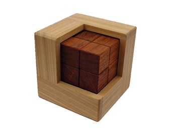 The Triple 3 Wood Puzzle from Pelikan Puzzles is wooden IQ Logic Puzzle, Brain Teaser, Puzzle Master, Burr Puzzle