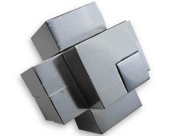 Fortress Aluminum Metal Puzzle, Brain Teaser, Game, Mechanical Puzzle, Burr Puzzle, IQ Logic Teaser, 3D Puzzle, Puzzle