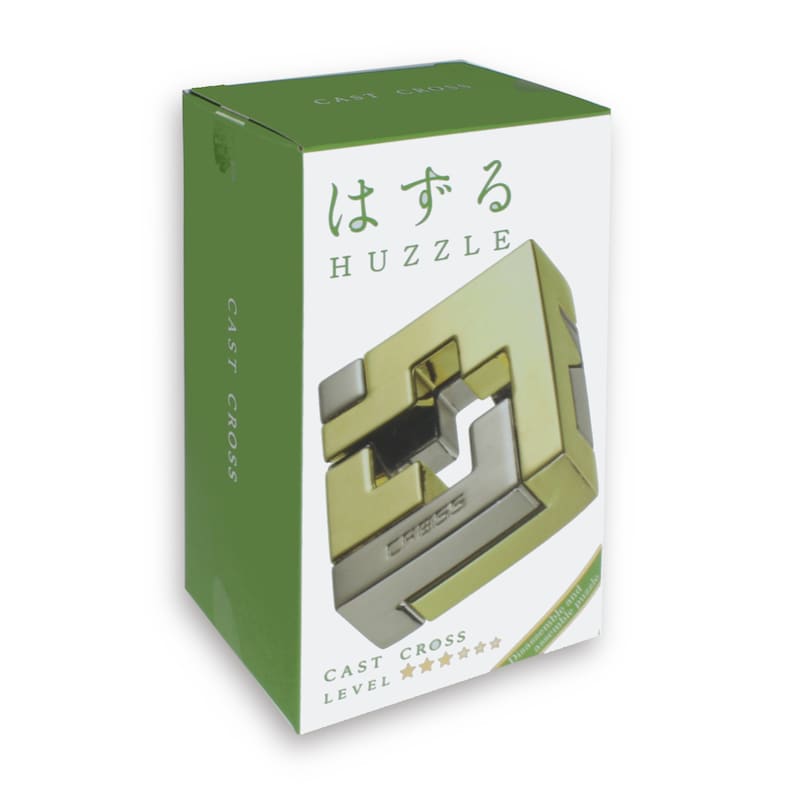 Cast Cross Metal Puzzle, Hanayama, Brain Teaser, Mechanical Puzzle, IQ ...