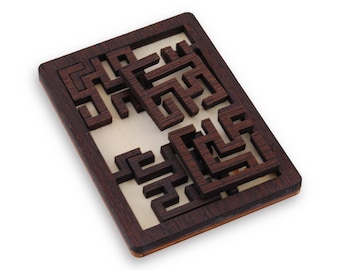 Mad in China Wood Puzzle, Jean Claude Constantin Wooden Puzzle, Brain Teaser, Mechanical Puzzle, IQ Logic Teaser, 3D Puzzle, box filling