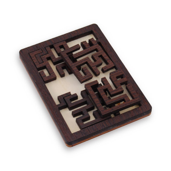 Mad in China Wood Puzzle, Jean Claude Constantin Wooden Puzzle, Brain Teaser, Mechanical Puzzle, IQ Logic Teaser, 3D Puzzle, box filling