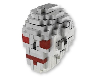 The Skull (aka Cranium) Metal Puzzle, Brain Teaser, Game, Mechanical Puzzle, IQ Logic Teaser, 3D Puzzle, Puzzle