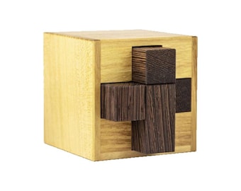 The Super Magnetic Wood Puzzle from Pelikan Puzzles is wooden IQ Logic Puzzle, Brain Teaser, Puzzle Master, Burr Puzzle