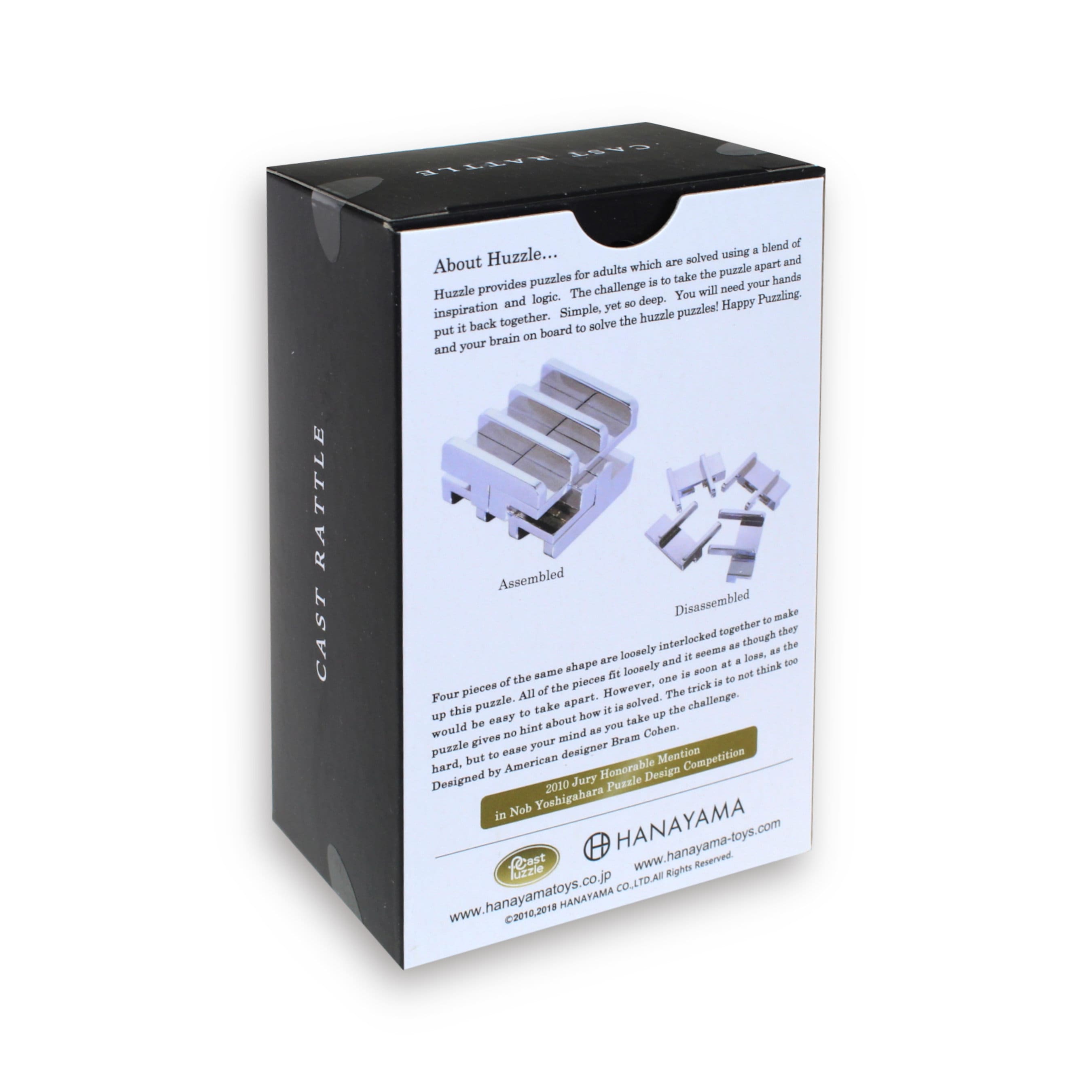 Cast Rattle Metal Puzzle, Hanayama, Brain Teaser, Mechanical Puzzle, IQ ...