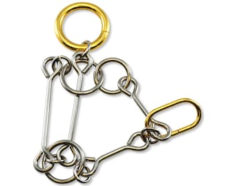 The Chain Gang Wire Puzzle, Puzzle Master Brain Teaser, Game, Mechanical Puzzle, IQ Logic Teaser, 3D Puzzle, Puzzle