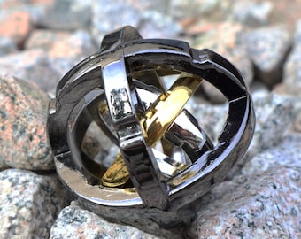 Total Eclipse Metal Puzzle, Brain Teaser, Game, Mechanical Puzzle, IQ Logic Teaser, 3D Puzzle, Puzzle