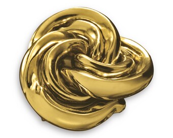 Hanayama Cast Vortex (Sagittarius) Gold Metal Brain Teaser Puzzle, Huzzle 40th Anniversary Limited Edition, Educational Toy, Birthday Gift