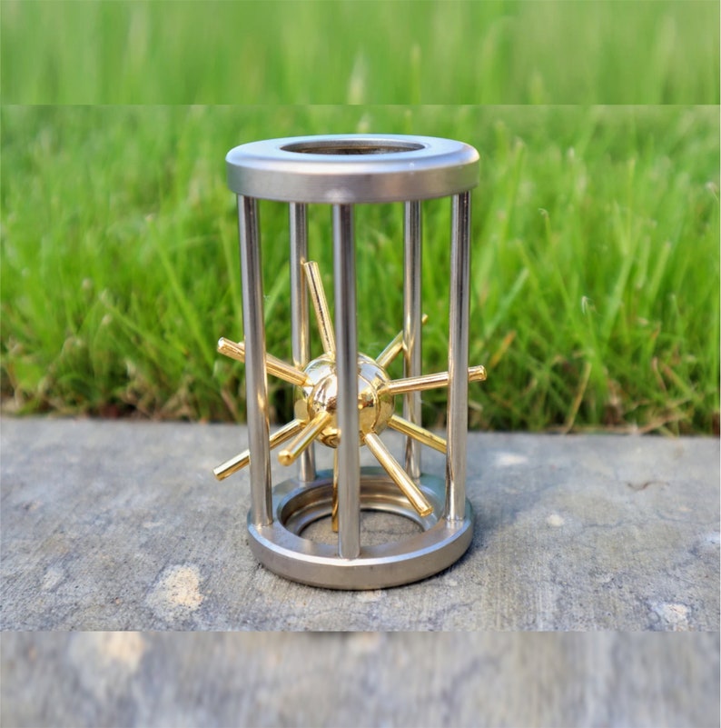 SuperNova metal brain teaser puzzle in action, showing interlocking pieces