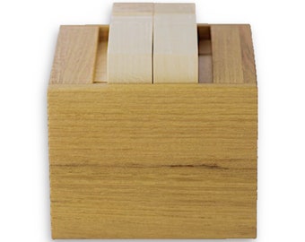 Akku Box Wooden Brain Teaser Puzzle from Pelikan Puzzles a  Wood Brain Puzzle, Challenging Brainteaser Box, Educational Toy for Kids, Adults