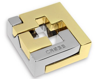 Cast Cross Metal Puzzle, Hanayama, Brain Teaser, Mechanical Puzzle, IQ Logic Teaser, 3D Puzzle, Puzzle, Huzzle