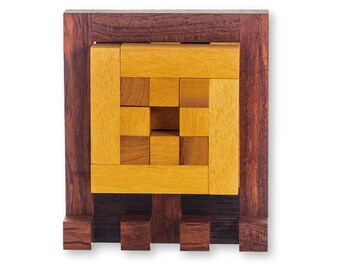 The Octopus 33 Wood Puzzle from Pelikan Puzzles is wooden IQ Logic Puzzle, Brain Teaser, Puzzle Master, Burr Puzzle