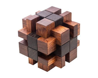 The Scrooge Wood Puzzle from Pelikan Puzzles is wooden IQ Logic Puzzle, Brain Teaser, Puzzle Master, Burr Puzzle