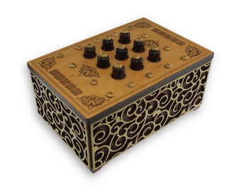 Planet Box Wood Puzzle, Jean Claude Constantin Wooden, Brain Teaser, Game, Mechanical Puzzle, IQ Logic Teaser