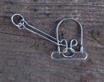 Beetle Bug Wire Puzzle, Brain Teaser, Game, Mechanical Puzzle, IQ Logic Teaser, 3D Puzzle, Puzzle