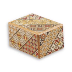 Boîte de puzzles japonais 2.7 Soleil Koyosegi en 12 étapes, boîte de puzzle en bois, casse-tête en bois, boîte à astuces, énigme QI logique, boîte japonaise
