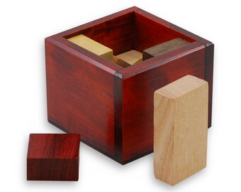Super Box 2 Wooden Puzzle, Jean Claude Constantin Wood Puzzle, Brain Teaser, Game, Mechanical Puzzle, IQ Logic Teaser, 3D Puzzle, Superbox