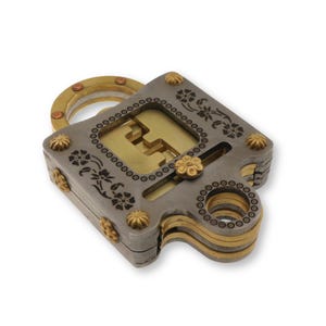 Voidlock Jean Claude Constantin Metal Lock Puzzle, Sequential Movement Brain Teaser