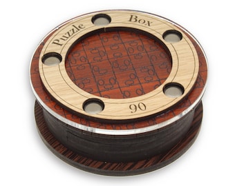 Puzzle Box 06 Wood Puzzle, Siebenstein-Spiele, Wooden Puzzle, Brain Teaser, Game, Mechanical Puzzle, IQ Logic Teaser, 3D Puzzle, Box Six