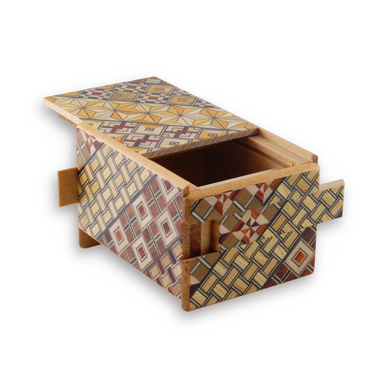 Japanese Puzzle Box 2.5 Sun 12 Step Koyosegi Wood Puzzle Box Etsy