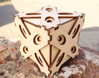 Answer Box Brain Teaser Puzzle from Puzzle Master is a 3D Wooden Puzzle Trick Box, Mechanical Puzzle, Educational Gift for Teens, and Adults