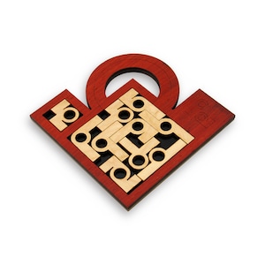 P and A Box Filling Wood Puzzle, Jean Claude Constantin Wood Puzzle, Brain Teaser, Game, Mechanical Puzzle, IQ Logic Teaser, 3D Puzzleuzzle