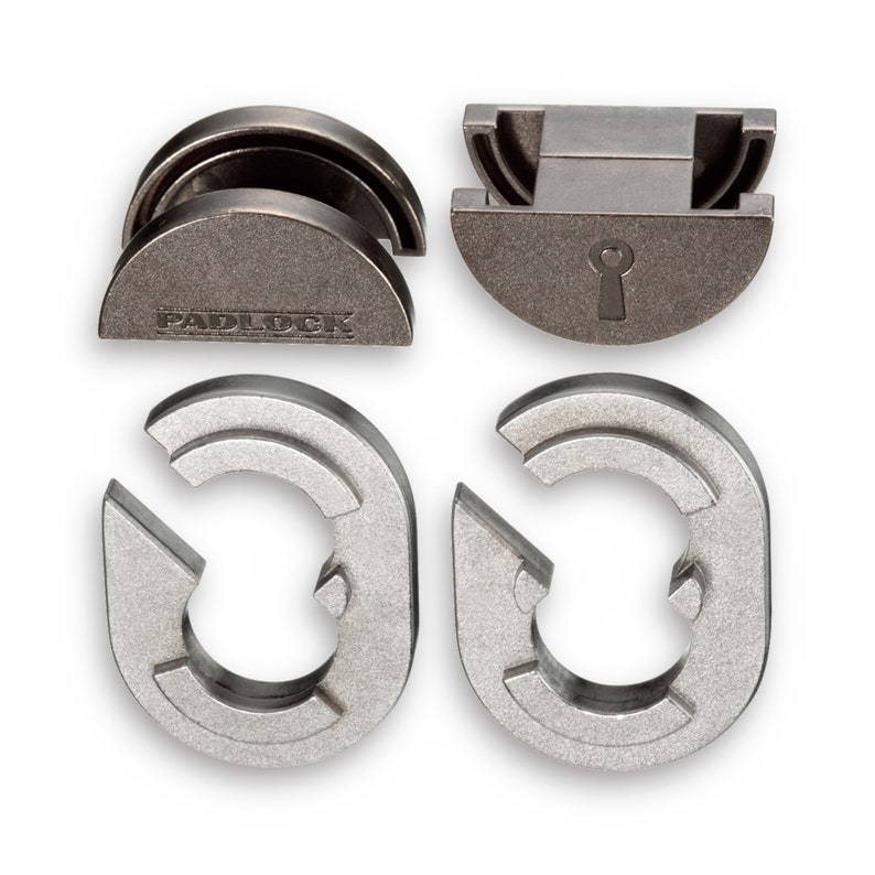 Cast Padlock Metal Puzzle, Hanayama, Brain Teaser, Mechanical Puzzle