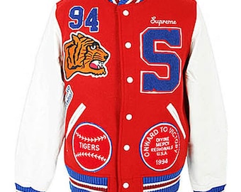 Veste Supreme Tiger Letterman Logo