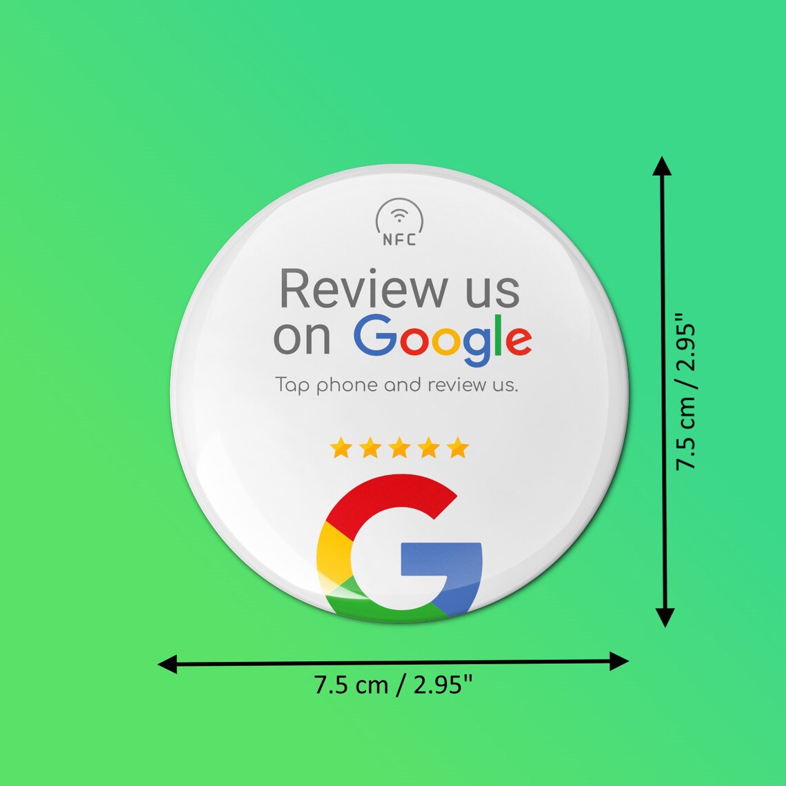 NFC Google Review Action Button - One Tap Instant Customer Feedback ...