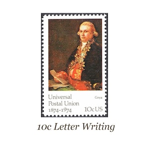 TEN 10c Goya Masterpieces of Art Unused postage stamps | Letters Mingle Souls | Letter Writing | Letter Reading | Love Letter | Mail Art
