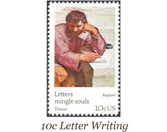 TEN 10c Raphael Masterpieces of Art Unused postage stamps | Letters Mingle Souls | Letter Writing | Letter Reading | Love Letter | Mail Art