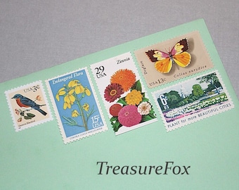 BUTTERFLY Garden .. Vintage MINT US Briefmarken .. Genug um 10 Briefe zu verschicken | 78c Preise | Gartenarbeit | Blumen | Vögel | Bestäuber