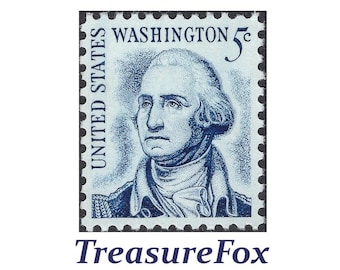 10 Blue Forever Classics Postage Stamps Unused Vintage Style George  Washington Forever Stamps Blue Classical Forever Stamps for Mailing