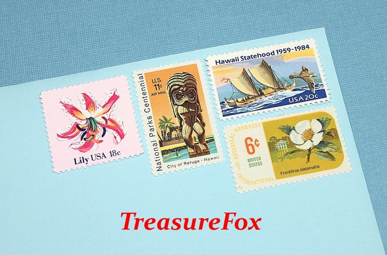 Aloha HAWAII Unused US Postage Stamps Enough to Mail 10 Etsy